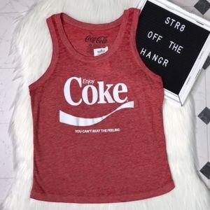 NWT Coca Cola red muscle tee "Enjoy Coke" size XS